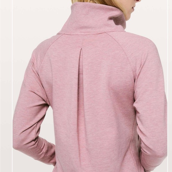 Lululemon High Lines Pullover Heathered Vintage Mauve size 6 - Picture 3 of 9